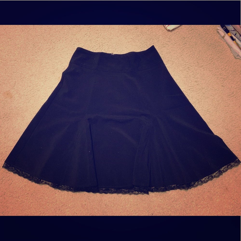 Juniors Black Lace Skirt
